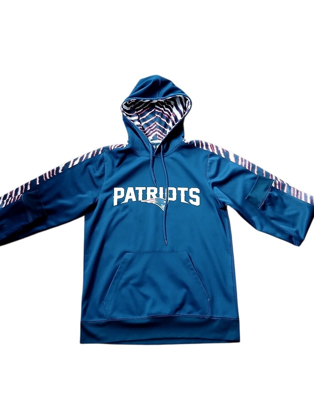 NFL Team Apparel New England Patriots Graphic Pullover Hoodie - Size Small